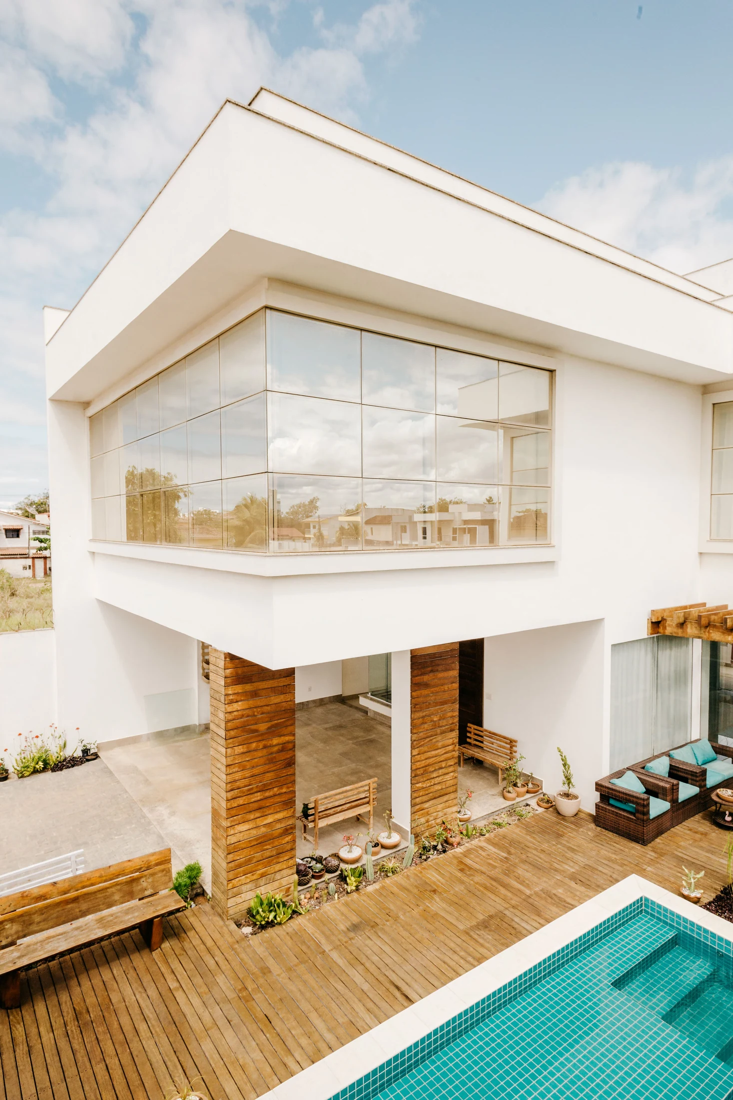 Modern home exterior used to illustrate place-led real estate storytelling
